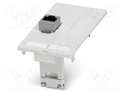 Front plate, number of positions: 8, 100 Mbps, CAT5e