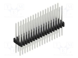 Connector: pin strips; pin header; male; PIN: 36; 1.27mm; THT; 2x18