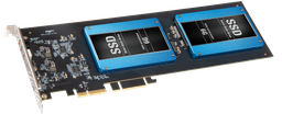Fusion 2.5" SATA SSD RAID PCIe Card