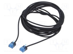 Patch cord; U/UTP; 6a; stranded; Cu; LSZH; black; 5m; 32AWG; -20÷75°C