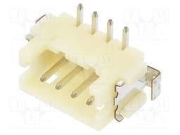 Socket; wire-board; male; DF13; 1.25mm; PIN: 4; SMT; on PCBs; tinned
