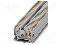 Splice terminal: rail; PT; 20A; 500V; push-in; PA; 0.2÷6mm2; W: 6.2mm