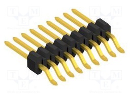 Connector: pin strips; pin header; male; PIN: 9; 1.27mm; SMT; 1x9