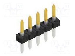 Connector: pin strips; pin header; male; PIN: 5; 2mm; THT; 1x5; 100V
