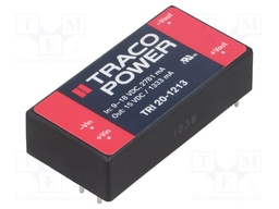 Converter: DC/DC; 20W; Uin: 9÷18V; Uout: 15VDC; Iout: 1333mA; 2"x1"