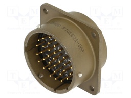 Connector: circular; MIL-C-26482, Series 1,PT; socket; male; 7.5A