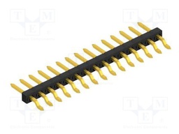 Connector: pin strips; pin header; male; PIN: 15; 2mm; SMT; 1x15