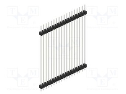 Connector: pin strips; pin header; male; PIN: 18; 2.54mm; THT; 1x18