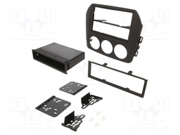 Radio mounting frame; Mazda; 1 DIN,2 DIN; matt black