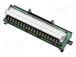 To PLC module; 60pin MIL connector; Connection: screw terminals