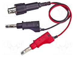 Test lead; 70VDC; 30VAC; 6A; 2x 4mm banana plug-BNC female plug