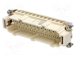 Connector: rectangular; male; Han E High Temp; PIN: 24; size 24B