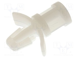 Assembly stud; polyamide; L: 9.5mm; flat surface,snap fastener