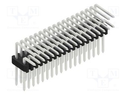 Connector: pin strips; pin header; male; PIN: 36; 1.27mm; THT; 2x18