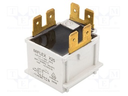 Filter: anti-interference; mains; 250VAC; Cx: 0.27uF; Cy: 27nF; 16A