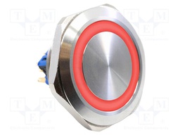 VANDAL RESISTANT SW, DPDT, 2A, 48V, RED