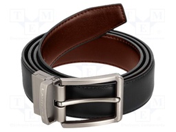Trousers belt; Size: 120; brown-black; L: 130mm; W: 32mm