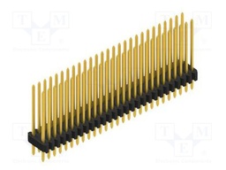 Connector: pin strips; pin header; male; PIN: 54; 1.27mm; THT; 2x27