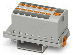 Splice terminal: rail; 32A; 800V; push-in; PA; 0.2÷6mm2; W: 28.6mm