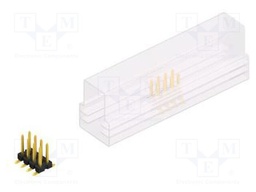 Connector: pin strips; pin header; male; PIN: 8; 2.54mm; SMT; 2x4