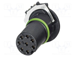 Connector: M12; contact insert; PIN: 8; 30V; straight; THR; A code