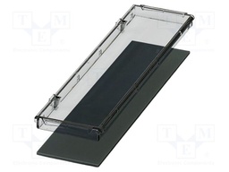 Cover; tiltable; black; UL94V-0; BC 161,6; polycarbonate; Y: 45mm
