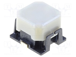 Switch: keypad; Pos: 2; SPST-NO; 0.05A/16VDC; white; Leads: for PCB