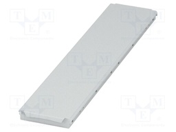 Cover; grey; UL94V-0; BC 161,6; polycarbonate; snap-fastener
