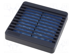 Guard; with filter; 80x80mm; Mat: plastic; Mounting: screw