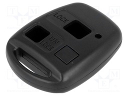 Enclosure: for remote controller; plastic; black; Toyota