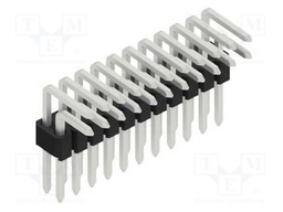 Connector: pin strips; pin header; male; PIN: 22; 1.27mm; THT; 2x11