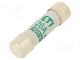 Fuse: fuse; aM; 20A; 400VAC; cylindrical; 10,3x38mm