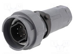 Connector: circular; plug; male; PIN: 6; bayonet,external bayonet