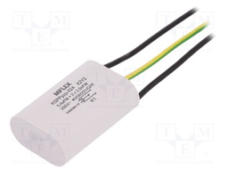 Capacitor: polypropylene; X2,Y2; ±20%; Leads: cables; Mounting: THT