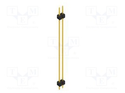 Connector: pin strips; pin header; male; PIN: 2; 2.54mm; THT; 1x2