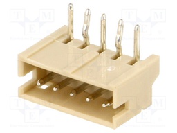 Socket; wire-board; male; 1.5mm; PIN: 5; THT; 100V; 1A; tinned; 20mΩ