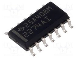 IC: operational amplifier; 2.2MHz; Ch: 4; SO14; tube; IB: 150pA