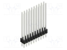 Connector: pin strips; pin header; male; PIN: 20; 1.27mm; THT; 2x10