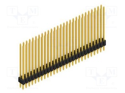 Connector: pin strips; pin header; male; PIN: 54; 1.27mm; THT; 2x27