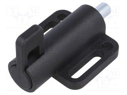 Spring latch; for profiles; W: 46mm; Mat: zinc alloy; F1: 25N; Ø: 8mm