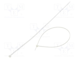 Cable tie; L: 450mm; W: 4.8mm; polyamide; 222N; natural; Ømax: 130mm