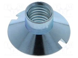 Nut; conical; M8; zinc plated steel; H: 10mm; Øout: 20mm
