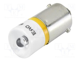 LED lamp; yellow; BA9S; 72VDC; 72VAC; No.of diodes: 4