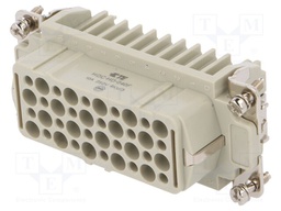 Connector: HDC; female; HD; PIN: 40; 40+PE; size 6; w/o contacts; 10A