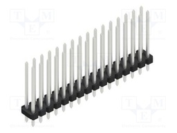 Connector: pin strips; pin header; male; PIN: 32; 2.54mm; THT; 2x16