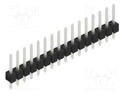 Connector: pin strips; pin header; male; PIN: 16; 2.54mm; THT; 1x16
