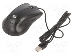 Optical mouse; black; USB; wired; No.of butt: 3; 1.8m