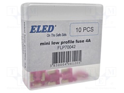 Fuse: fuse; 4A; 58VDC; automotive; 10.9mm; 10.9x3.8x8.73mm