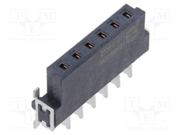 Connector: PCB to PCB; female; PIN: 6; 2.54mm; -55÷125°C; 22A; THT