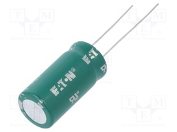 Capacitor: electrolytic; supercapacitor; 15F; 2.7VDC; ESR: 30mΩ